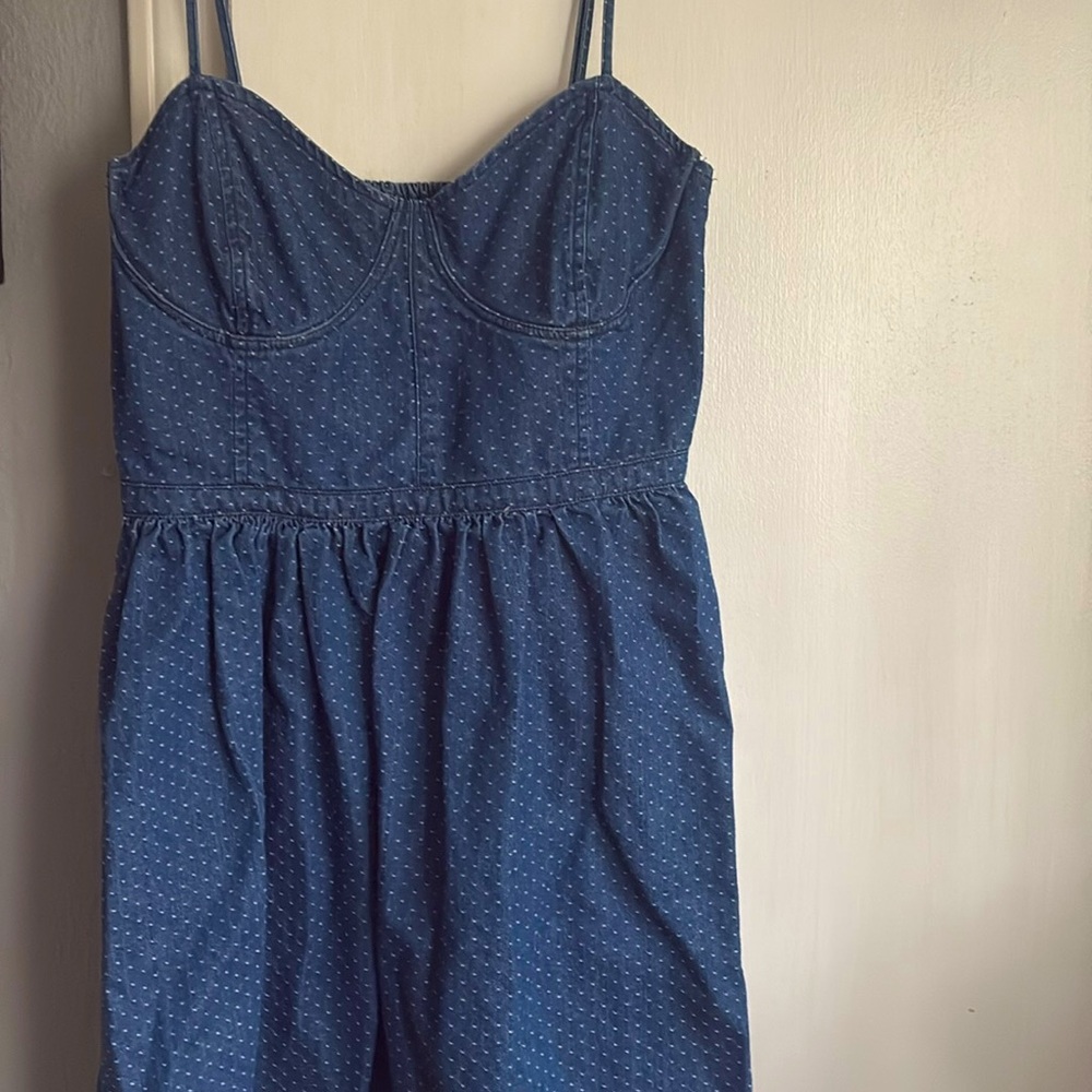 Free people woman’s blue denim dress